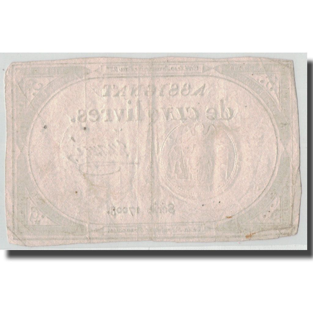Francia, 5 Livres, 1793, Mange, 1793-10-31, MB+, KM:A76, Lafaurie:171