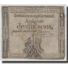 Frankrijk, 10 Sous, 1792, Guyon, 1792-01-04, B+, KM:A53, Lafaurie:148