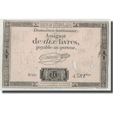 Frankrijk, 10 Livres, 1792, Taisaud, 1792-10-24, B+, KM:A66b, Lafaurie:161b