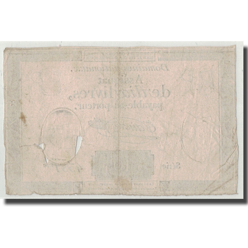 Frankrijk, 10 Livres, 1792, Taisaud, 1792-10-24, B+, KM:A66b, Lafaurie:161b