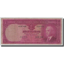 Banknote, Turkey, 1 Lira, L.1930, 1942-04-25, KM:135, F(12-15)