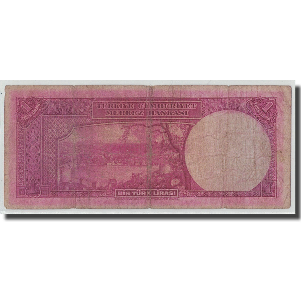 Banknote, Turkey, 1 Lira, L.1930, 1942-04-25, KM:135, F(12-15)