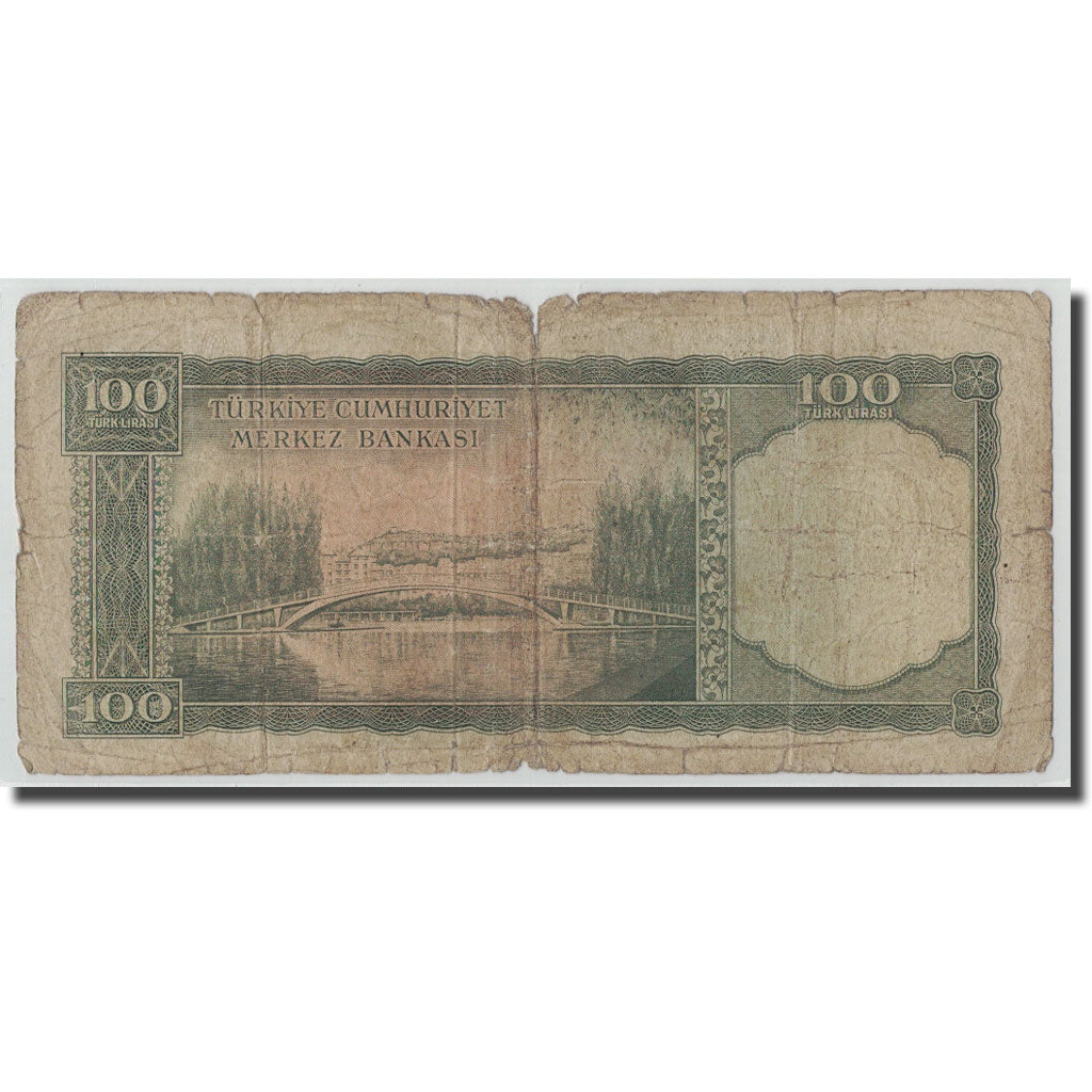 Banknote, Turkey, 100 Lira, L.1930, 1930-06-11, KM:169a, F(12-15)