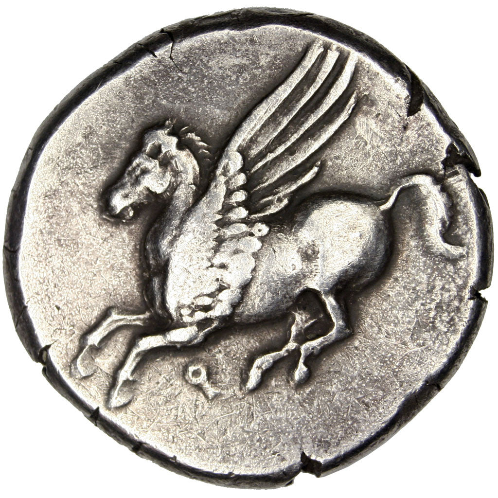 Corinthia, Corinth, Athena, Stater, Corinth, EF(40-45), Silver, 8.47