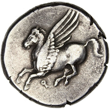 Corinthia, Corinth, Athena, Stater, Corinth, EF(40-45), Silver, 8.47