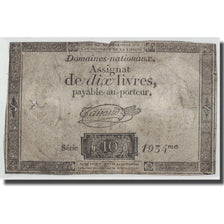 France, 10 Livres, 1792, Taisaud, 1792-10-24, F(12-15), KM:A66a, Lafaurie:161a