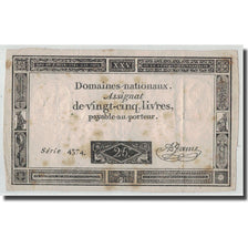 Francia, 25 Livres, 1793, A.Jame, 1793-06-06, MB, KM:A71, Lafaurie:168