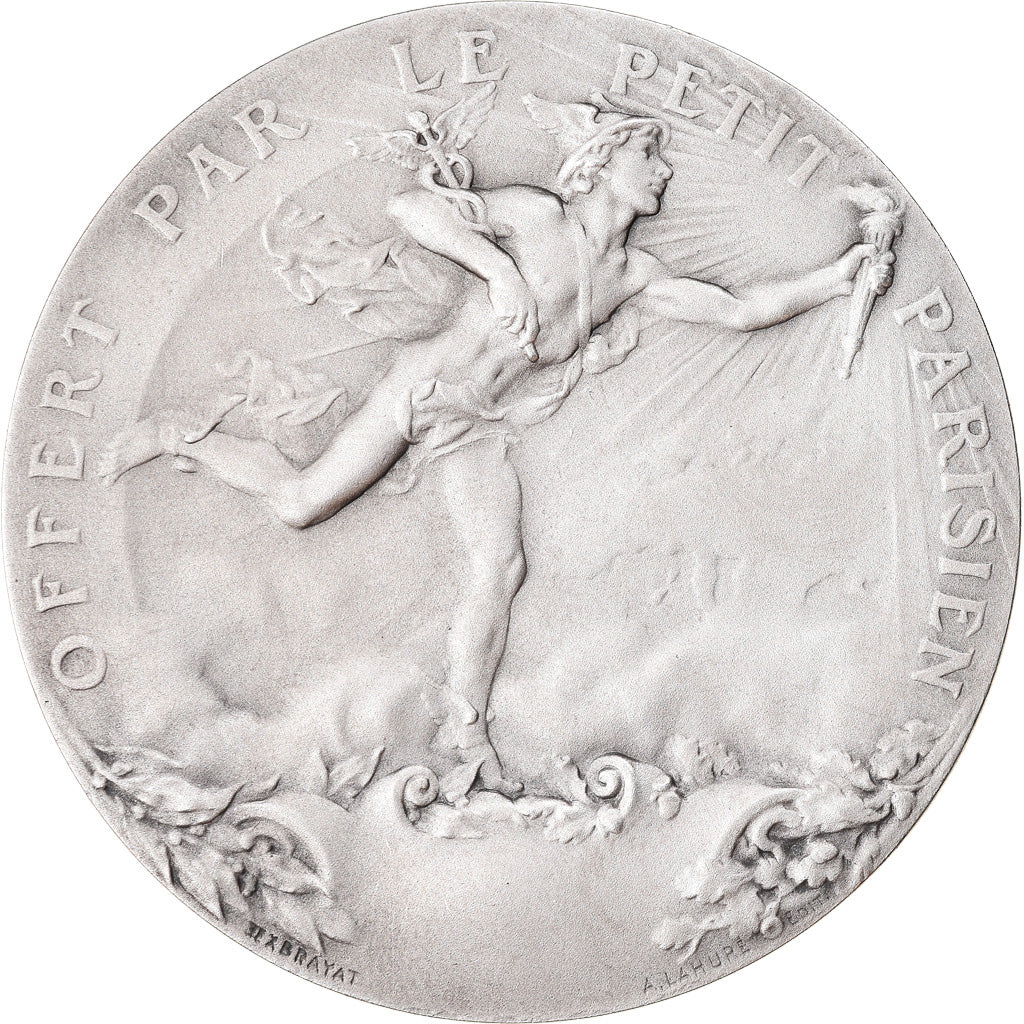 France, Medal, Offert par le Petit Parisien, Exbrayat, MS(65-70), Silver