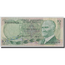 Banknote, Turkey, 10 Lira, L.1970, 1966-07-04, KM:180, UNC(65-70)