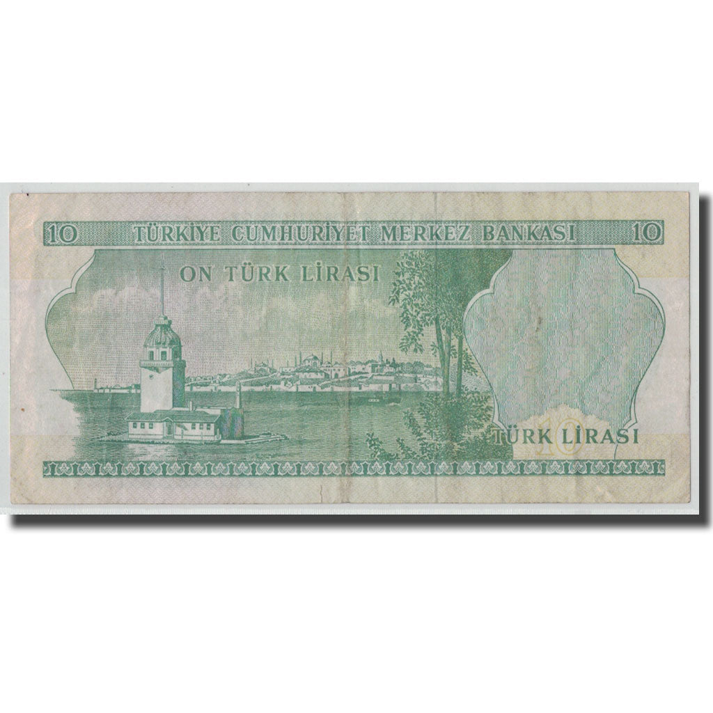 Banknote, Turkey, 10 Lira, L.1970, 1966-07-04, KM:180, UNC(65-70)
