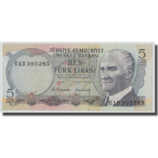 Banknote, Turkey, 5 Lira, L.1970, 1970-01-14, KM:185, UNC(63)