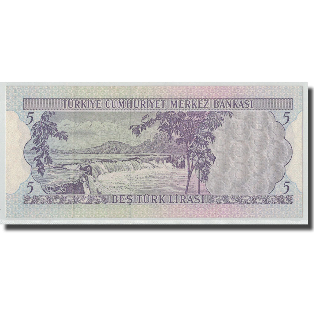 Banknote, Turkey, 5 Lira, L.1970, 1970-01-14, KM:185, UNC(63)