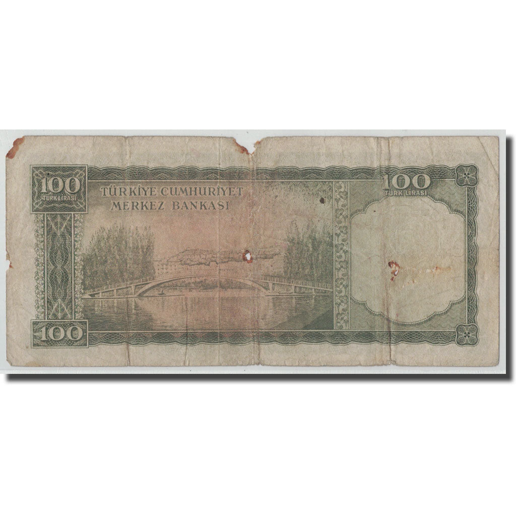 Banknote, Turkey, 100 Lira, L.1930, 1930-06-11, KM:169a, F(12-15)
