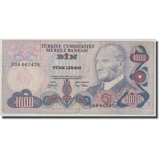 Geldschein, Türkei, 1000 Lira, L.1970, 1970-01-14, KM:191, SGE+