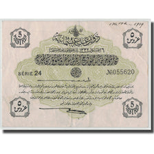 Banknote, Turkey, 5 Piastres, L.1332, AH1332-08-06, KM:87, EF(40-45)