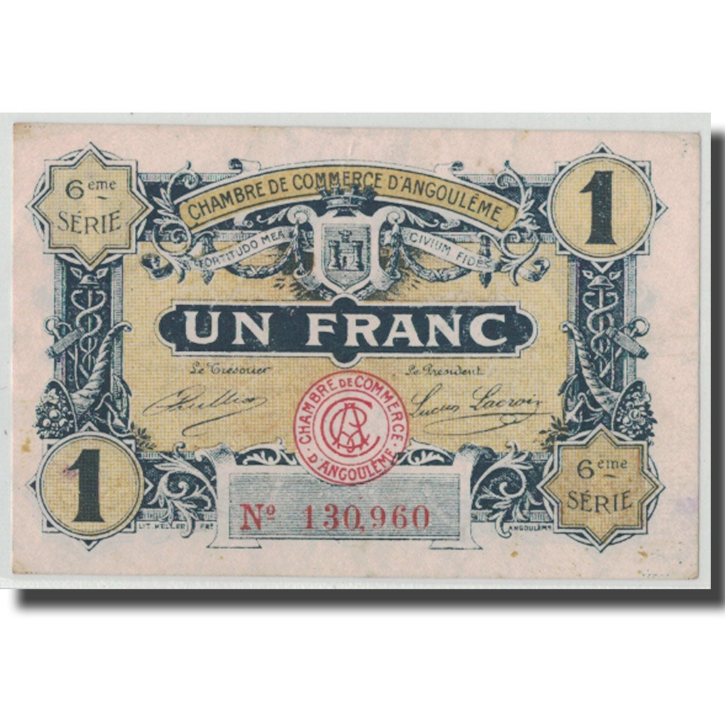 Francia, Angoulême, 1 Franc, 1920, BB, Pirot:9-47