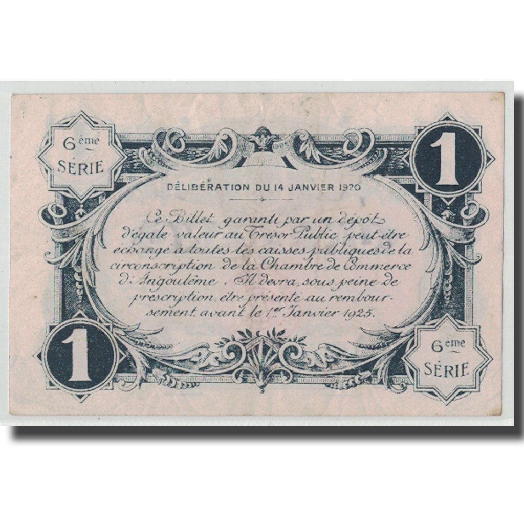 Francia, Angoulême, 1 Franc, 1920, BB, Pirot:9-47