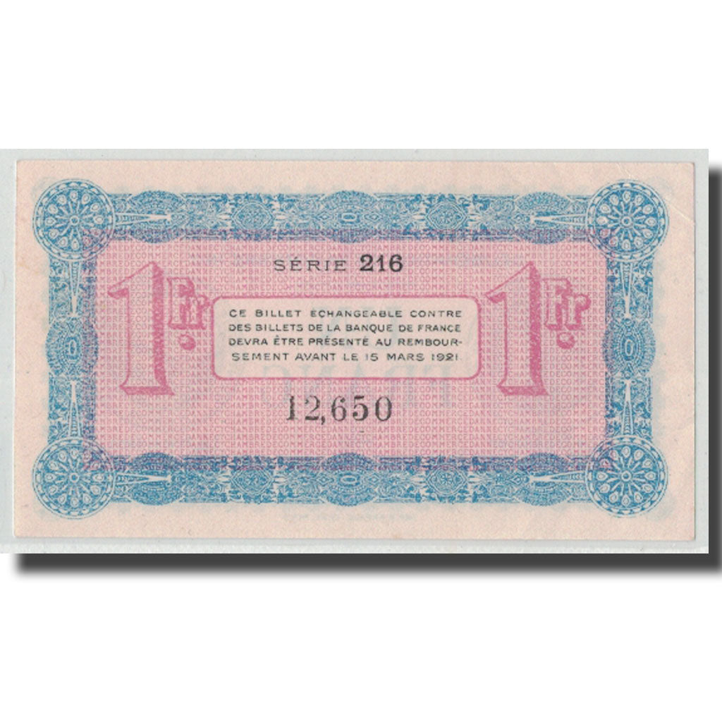 France, Annecy, 1 Franc, 1917, NEUF, Pirot:10-12