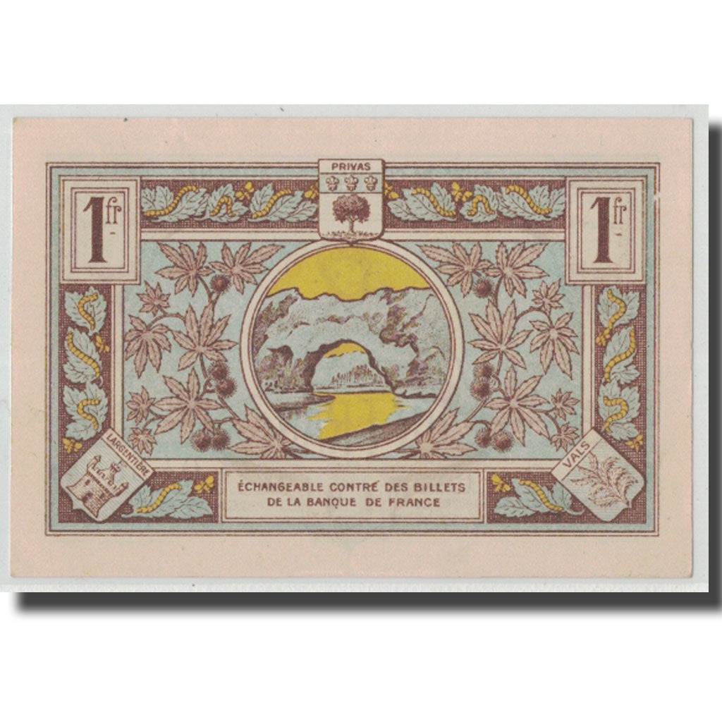 France, Aubenas, 1 Franc, 1921, UNC(65-70), Pirot:14-2