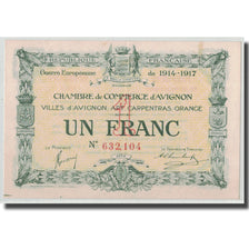 France, Avignon, 1 Franc, 1915, UNC(63), Pirot:18-17
