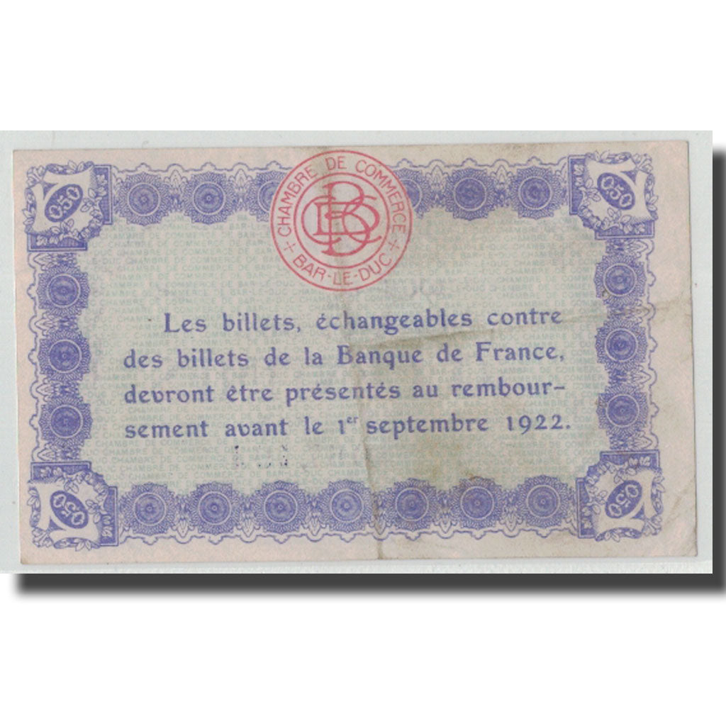 France, Bar-le-Duc, 50 Centimes, VF(30-35), Pirot:19-13