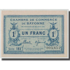 France, Bayonne, 1 Franc, 1921, UNC(63), Pirot:21-70