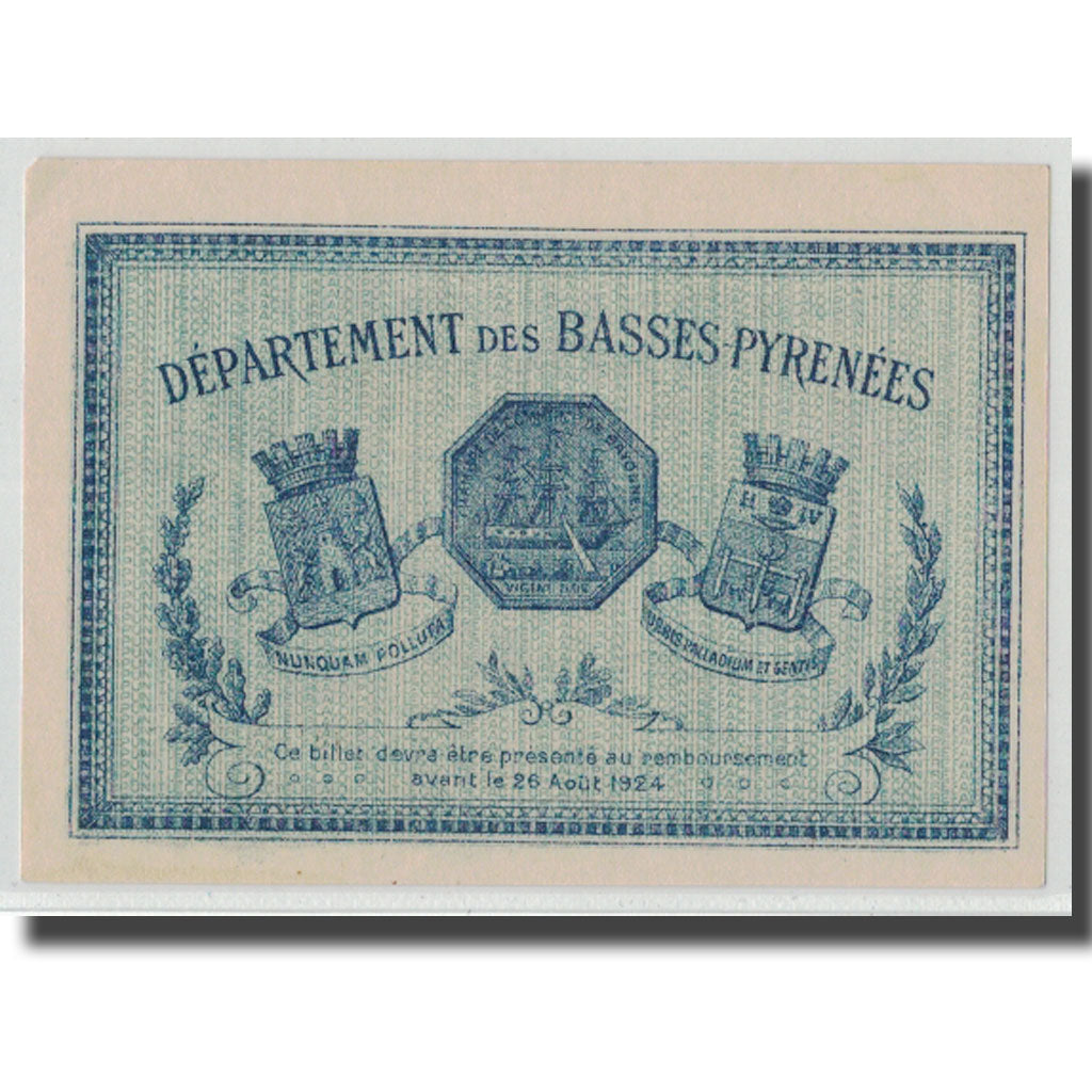 France, Bayonne, 1 Franc, 1921, UNC(63), Pirot:21-70
