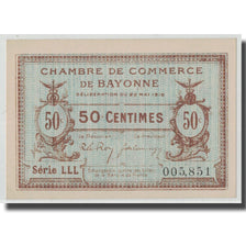 France, Bayonne, 50 Centimes, 1916, AU(55-58), Pirot:21-24