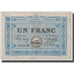 France, Bordeaux, 1 Franc, 1917, VF(30-35), Pirot:30-14