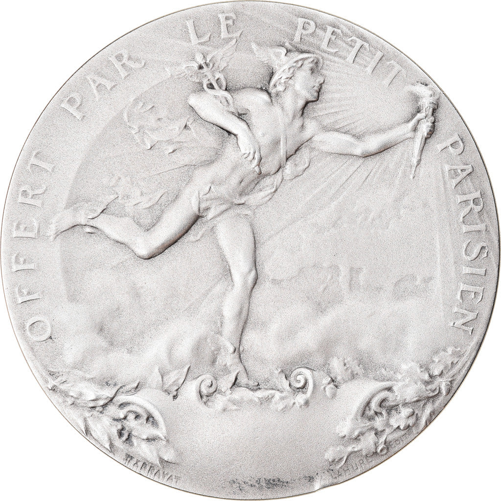 France, Médaille, Offert par le Petit Parisien, Exbrayat, FDC, Argent