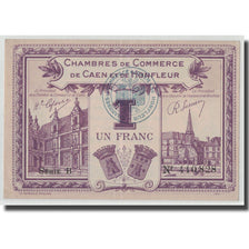 France, Caen et Honfleur, 1 Franc, 1920, AU(55-58), Pirot:34-22