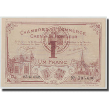 France, Caen et Honfleur, 1 Franc, 1915, SPL, Pirot:34-1