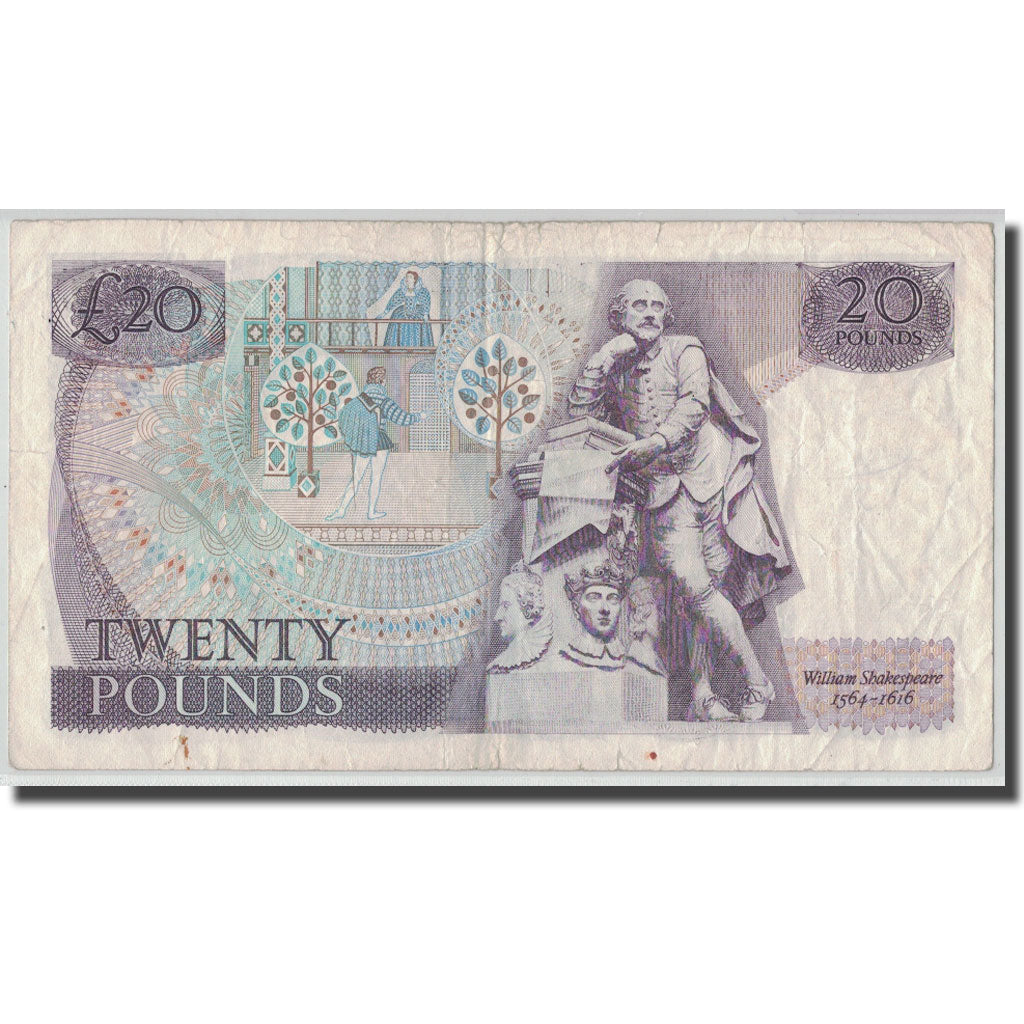 Banknote, Great Britain, 20 Pounds, KM:380b, F(12-15)