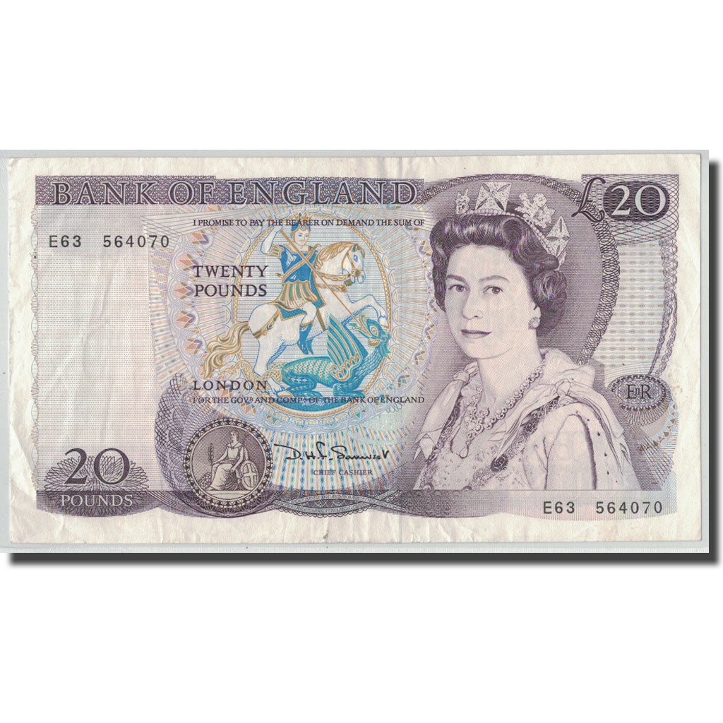 Banknote, Great Britain, 20 Pounds, KM:380b, VF(20-25)