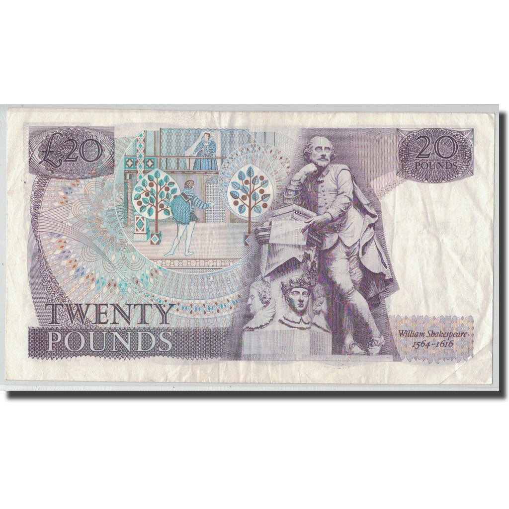 Banknote, Great Britain, 20 Pounds, KM:380b, VF(20-25)