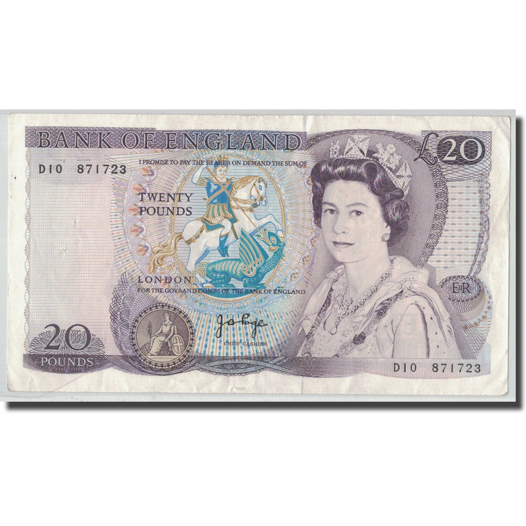 Banknote, Great Britain, 20 Pounds, KM:380b, VF(30-35)