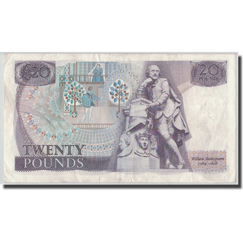 Banknote, Great Britain, 20 Pounds, KM:380b, VF(30-35)