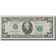 Banknote, United States, Twenty Dollars, 1981, Chicago, KM:3542, VF(30-35)