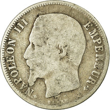 Münze, Frankreich, Napoleon III, Napoléon III, Franc, Strasbourg, SGE, Silber