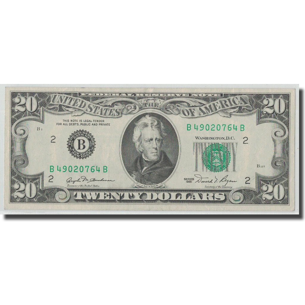 Geldschein, Vereinigte Staaten, Twenty Dollars, 1981, New-York, KM:3537, SS+