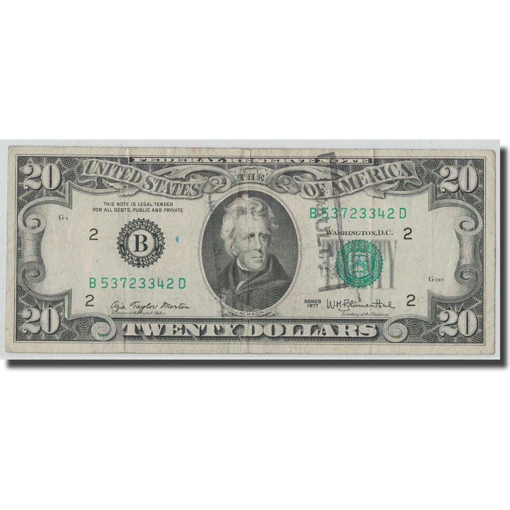 Banknote, United States, Twenty Dollars, 1977, New-York, KM:2512, VF(20-25)