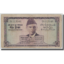 Banknote, Pakistan, 5 Rupees, Undated (1966), KM:15, VG(8-10)