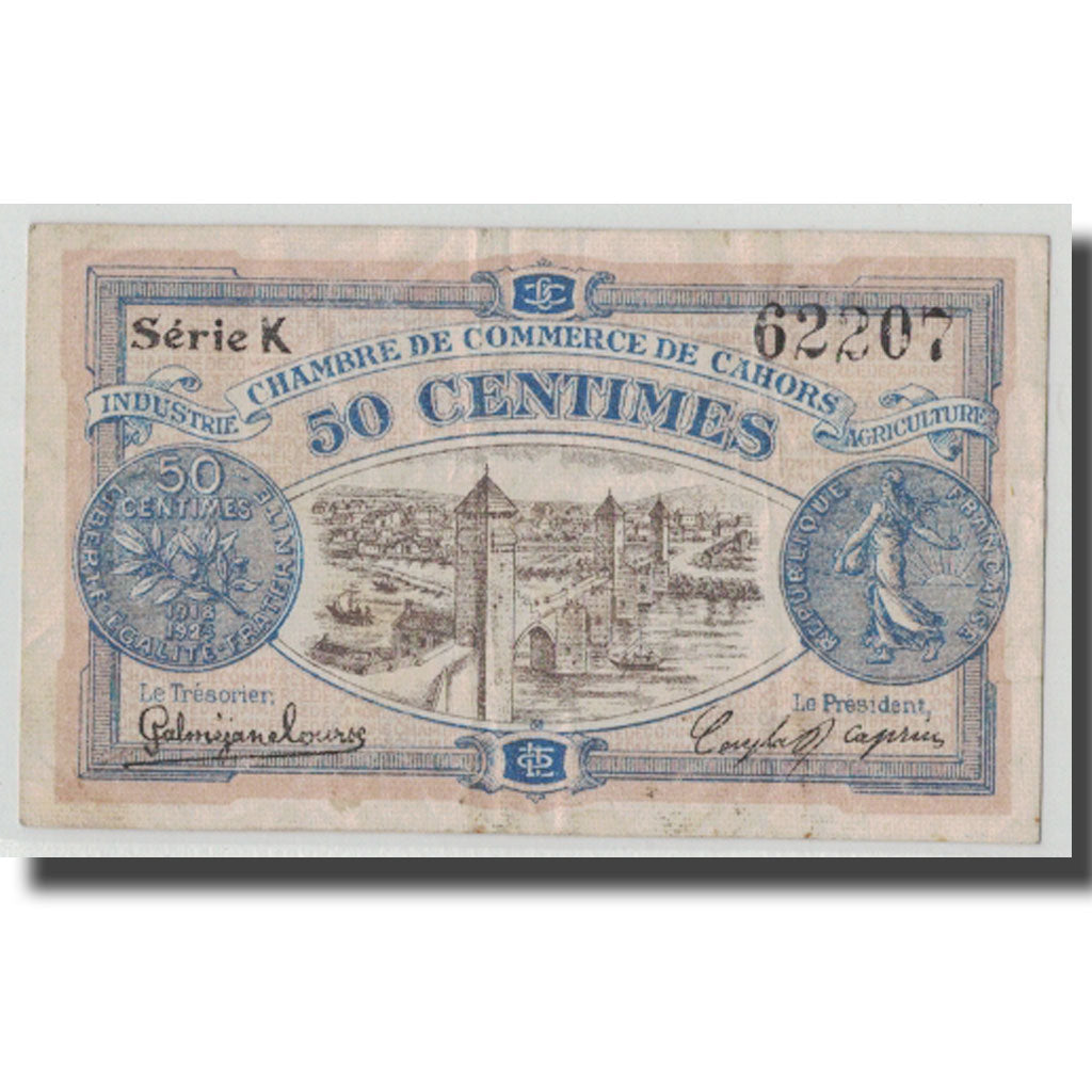 Frankreich, Cahors, 50 Centimes, 1918, S, Pirot:35-21