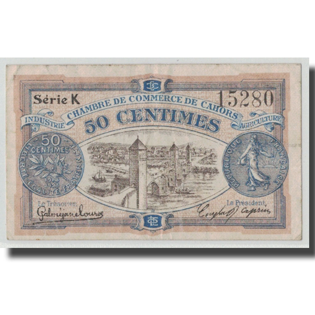 France, Cahors, 50 Centimes, 1918, TTB, Pirot:35-21