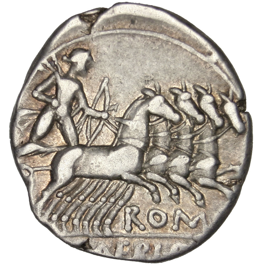 Baebia, Denarius, Roma, AU(50-53), Silver, 3.83
