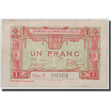 France, Calais, 1 Franc, VF(20-25), Pirot:36-41
