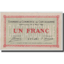 France, Carcassonne, 1 Franc, 1920, UNC(63), Pirot:38-17