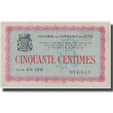 France, Sète, 50 Centimes, 1915, EF(40-45), Pirot:41-12