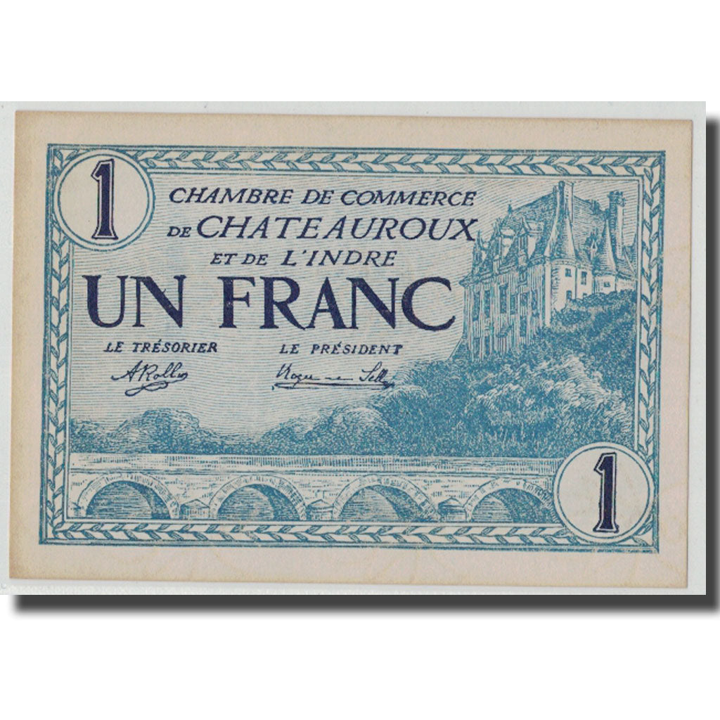 France, Chateauroux, 1 Franc, 1920, UNC(63), Pirot:46-26