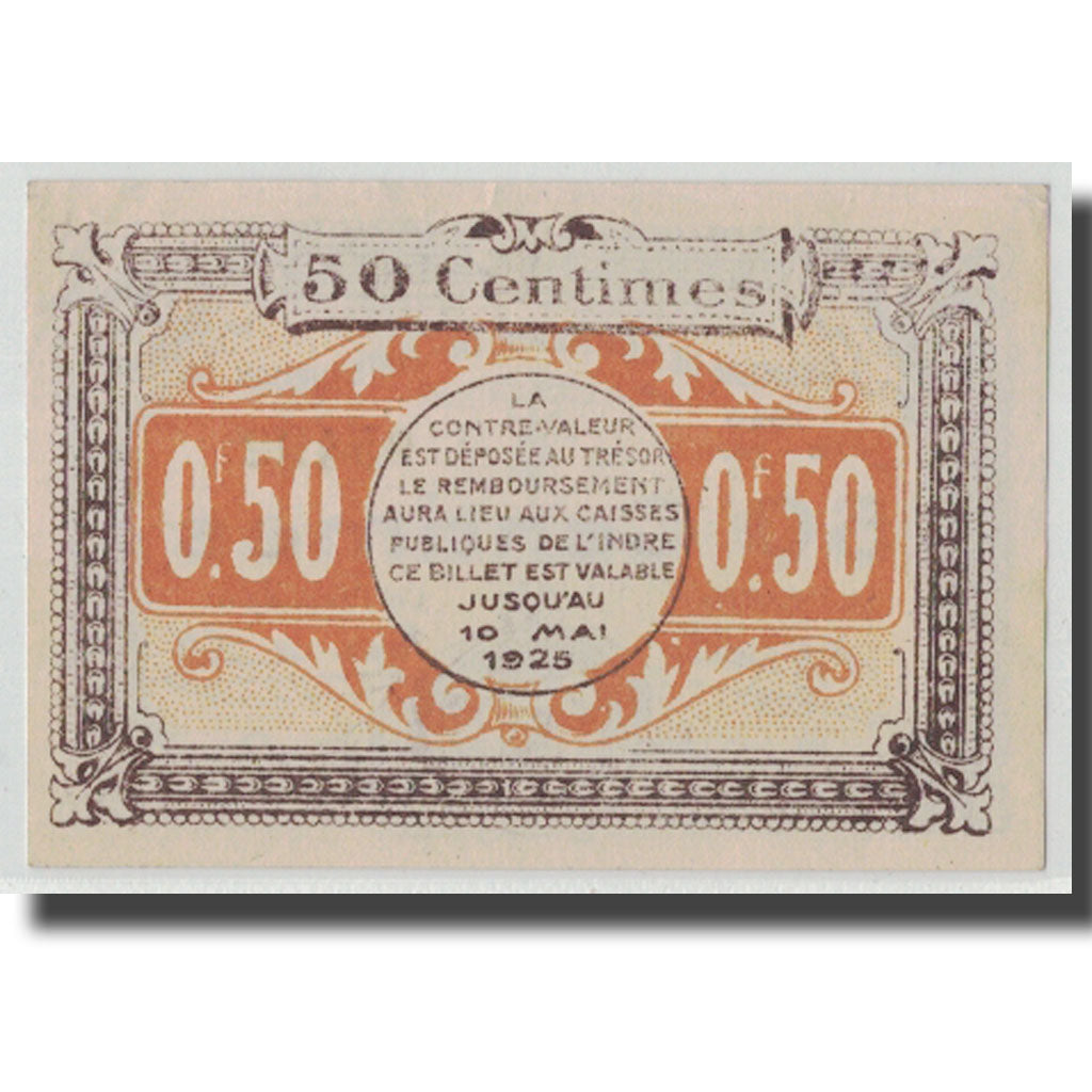 France, Chateauroux, 50 Centimes, 1920, UNC(63), Pirot:46-22